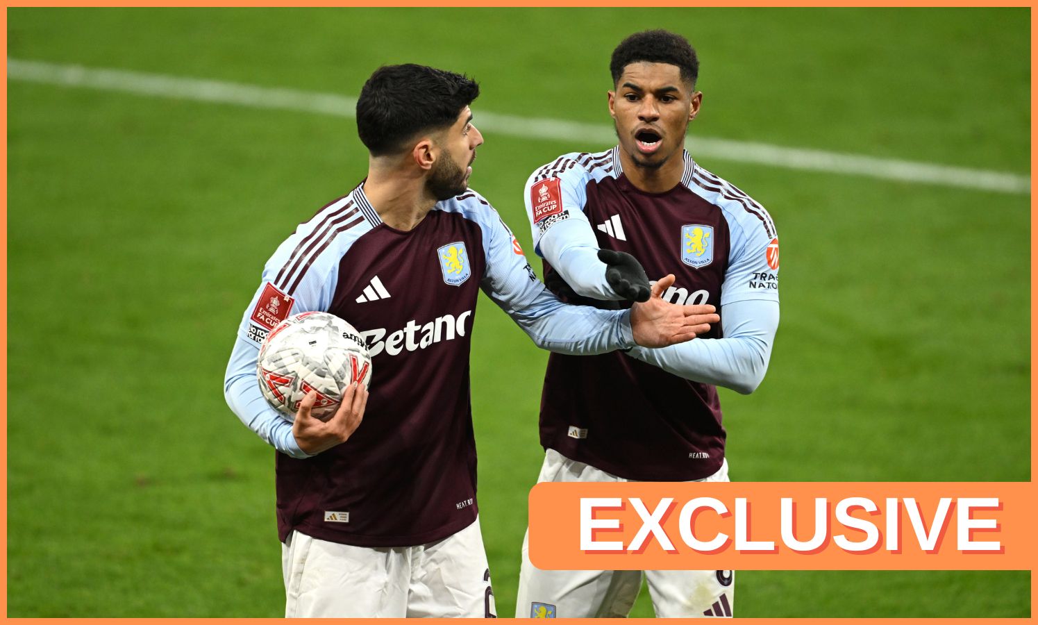 Marco Asensio and Marcus Rashford at Aston Villa