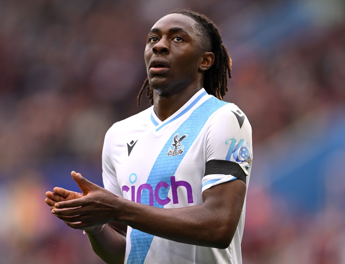 Eze Eze of Crystal Palace applauded by fans