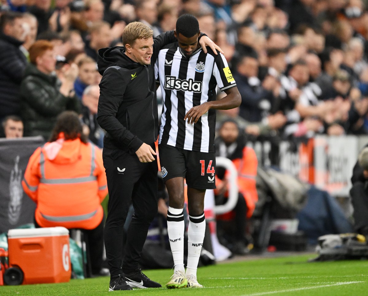 Eddie Howe and Alexander Isak