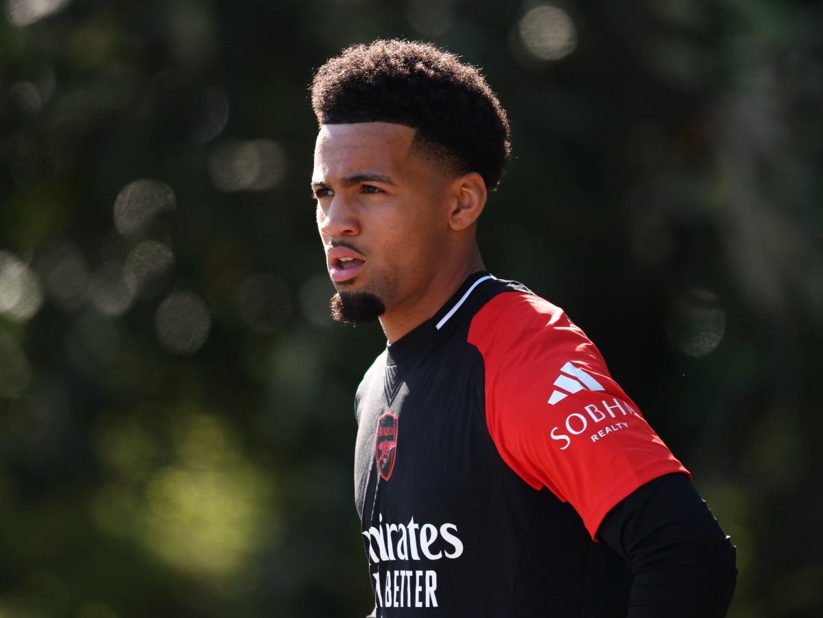 Ethan Nwaneri in Arsenal training
