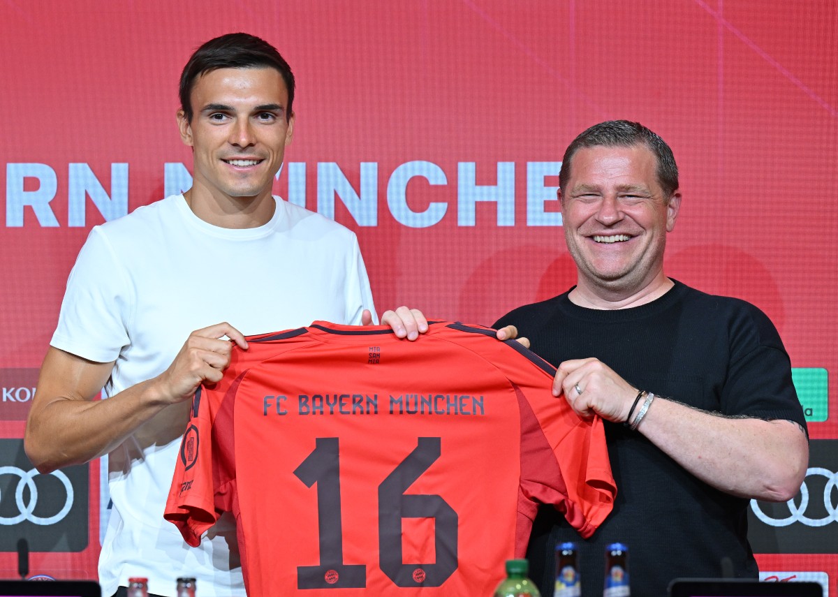 Joao Palhinha at his Bayern Munich unveiling