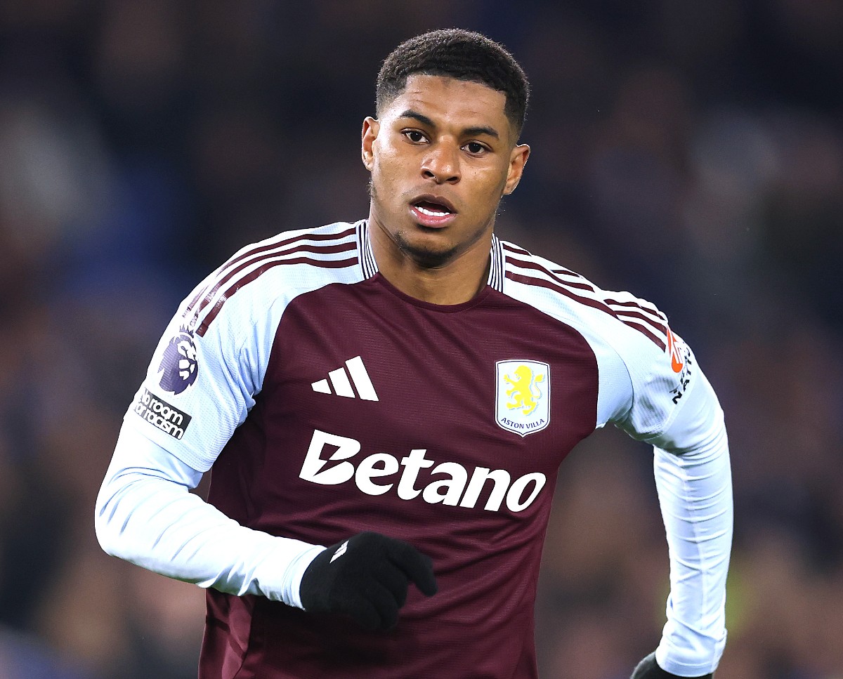 Marcus Rashford in action for Aston Villa last season