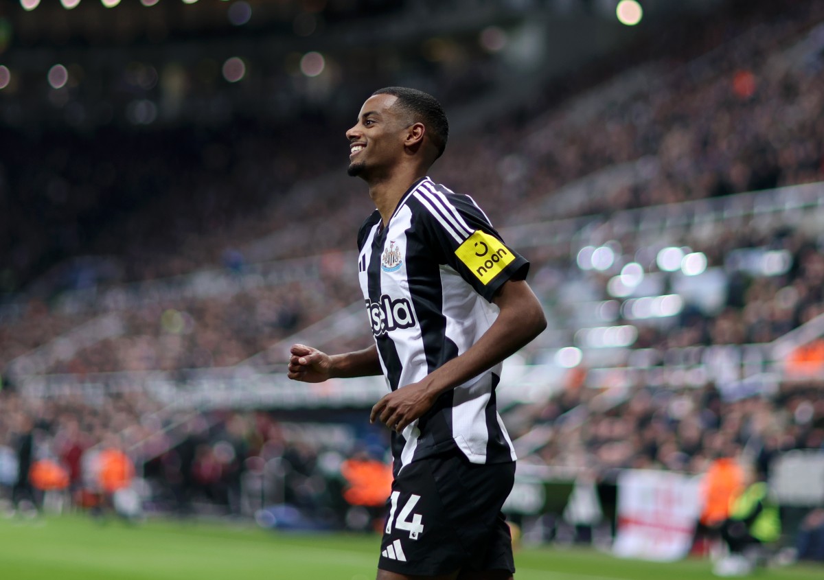 Newcastle's Alexander Isak in action