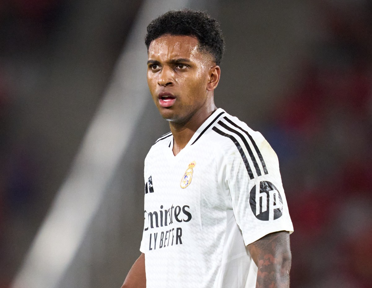 Rodrygo Goes of Real Madrid in action