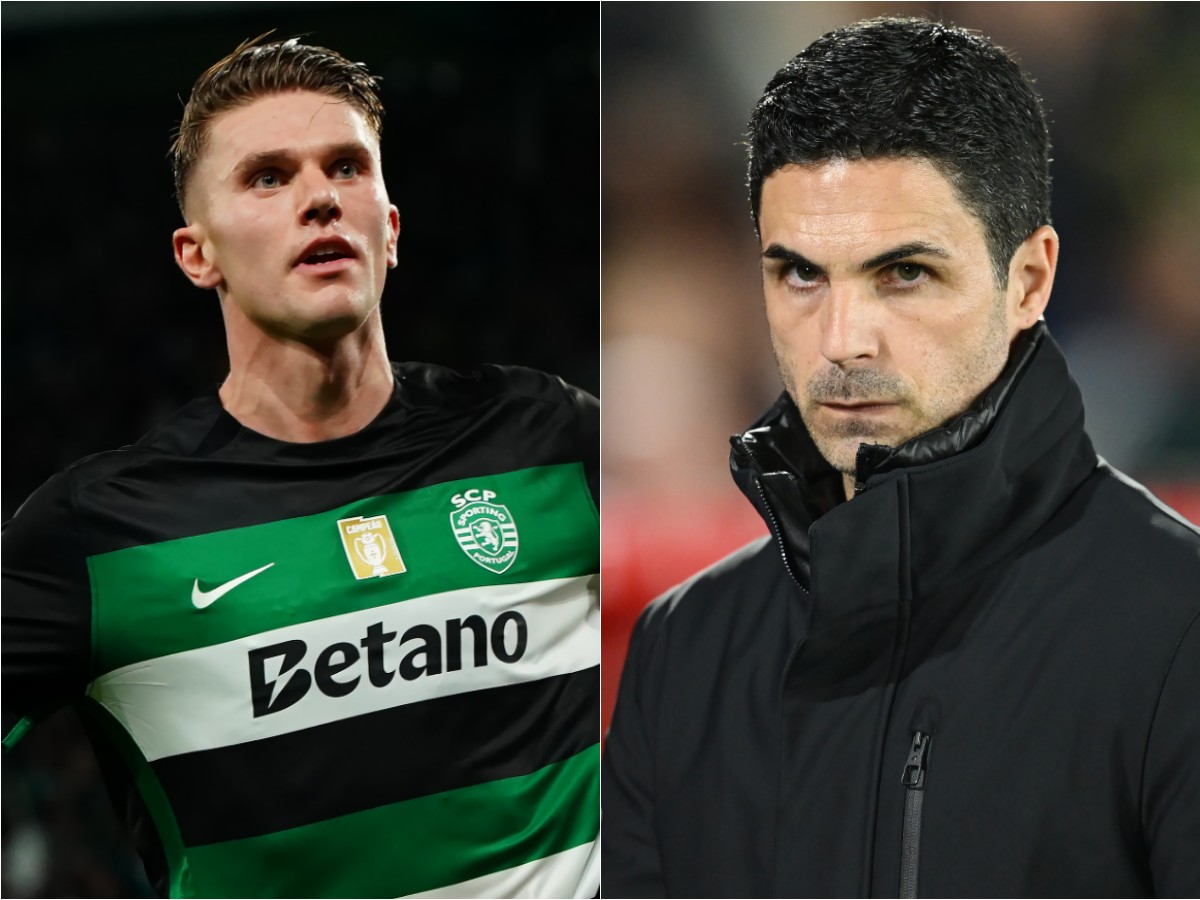 Viktor Gyokeres and Mikel Arteta
