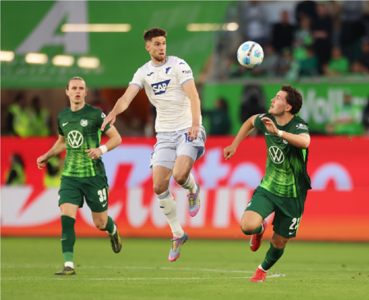 TSG 1899 Hoffenheim Anton Stach wins a hood