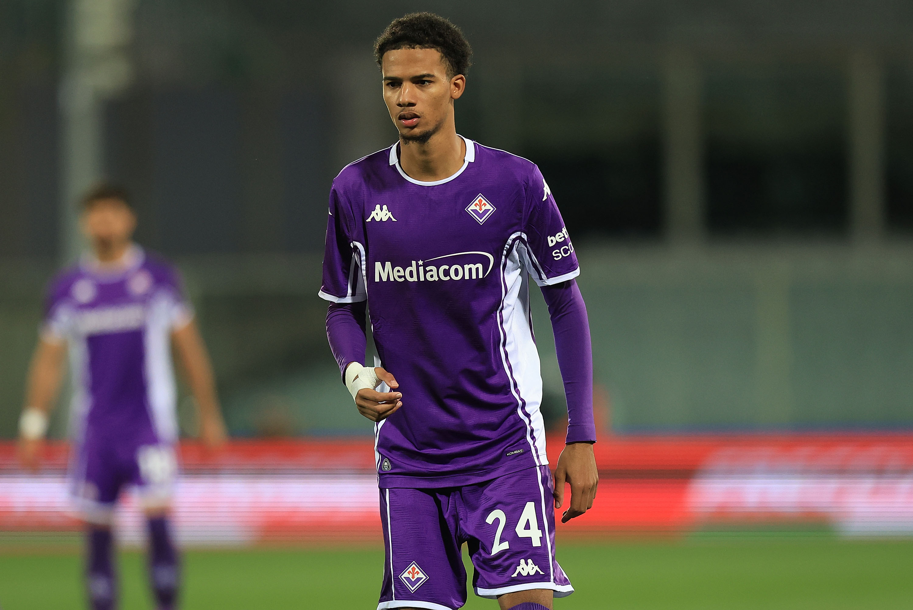 ACF's Emir Richardson is a look at a match