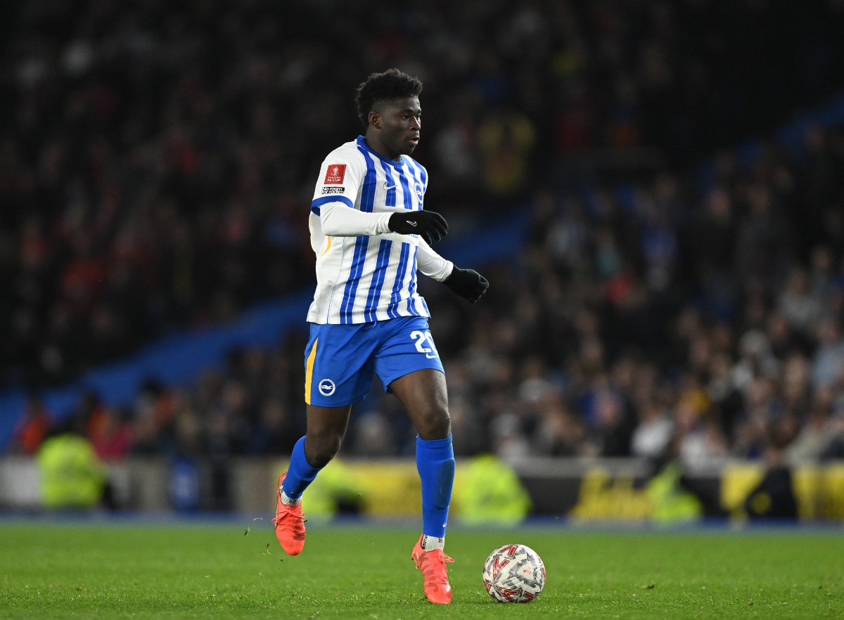 Brighton midfielder Carlos Paliba at work