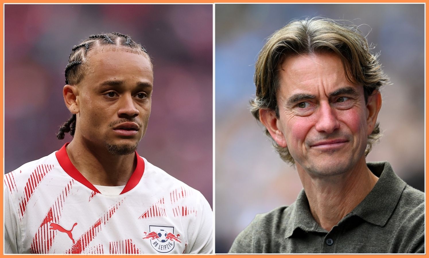 Xavi Simons and Thomas Frank