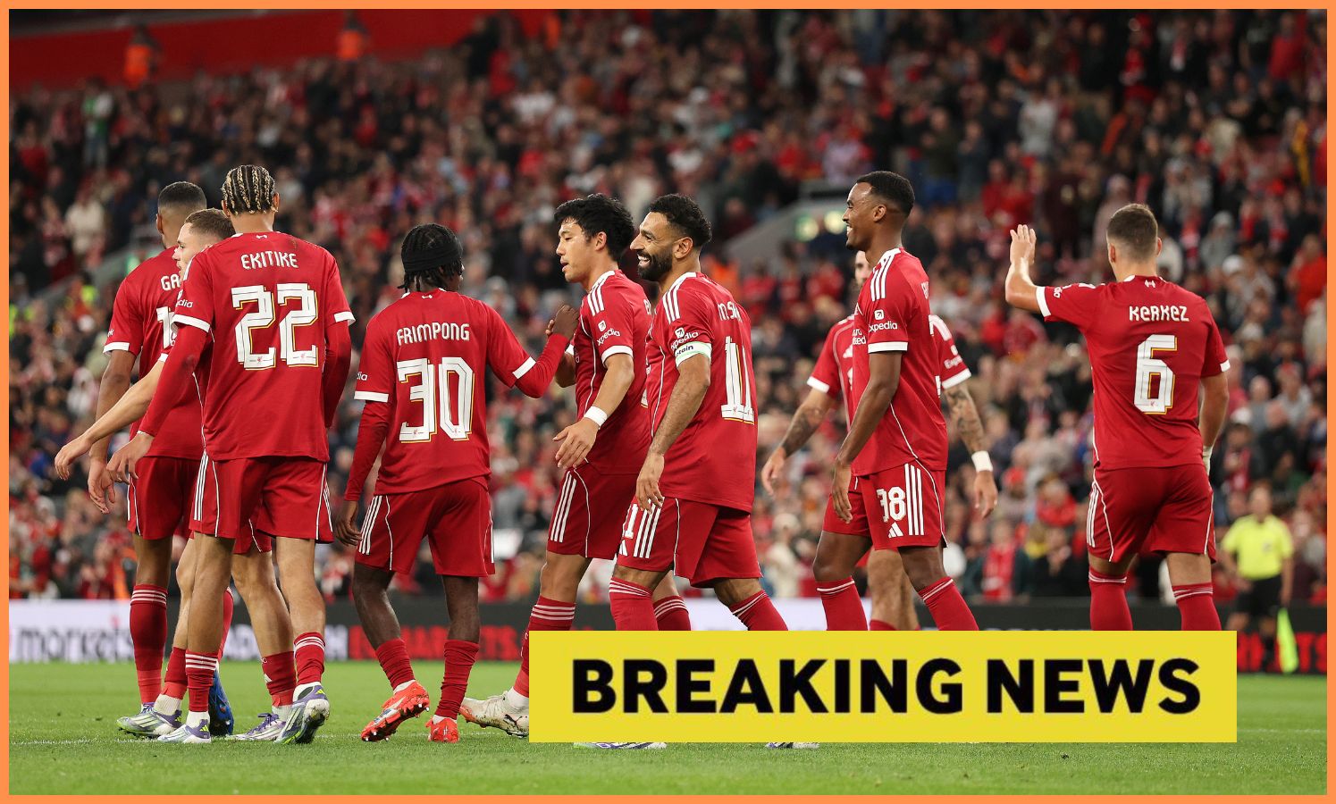 Liverpool players celebrate a friendly victory over Athletic Bilbao