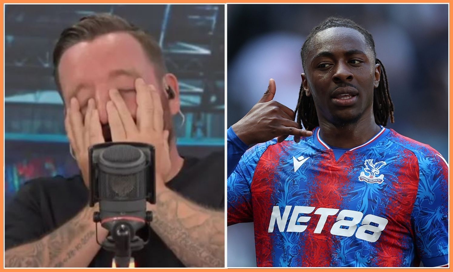 Jamie O'Hara and Eberechi Eze
