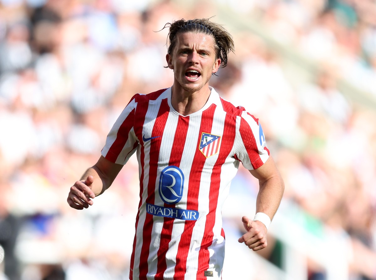 Conor Gallagher in action for Atletico Madrid in a pre-season friendly