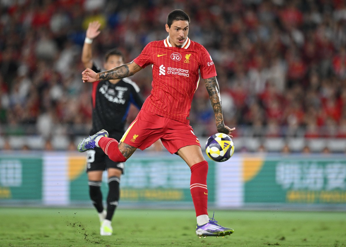 Darwin Nunez in action for Liverpool in a pre-season friendly