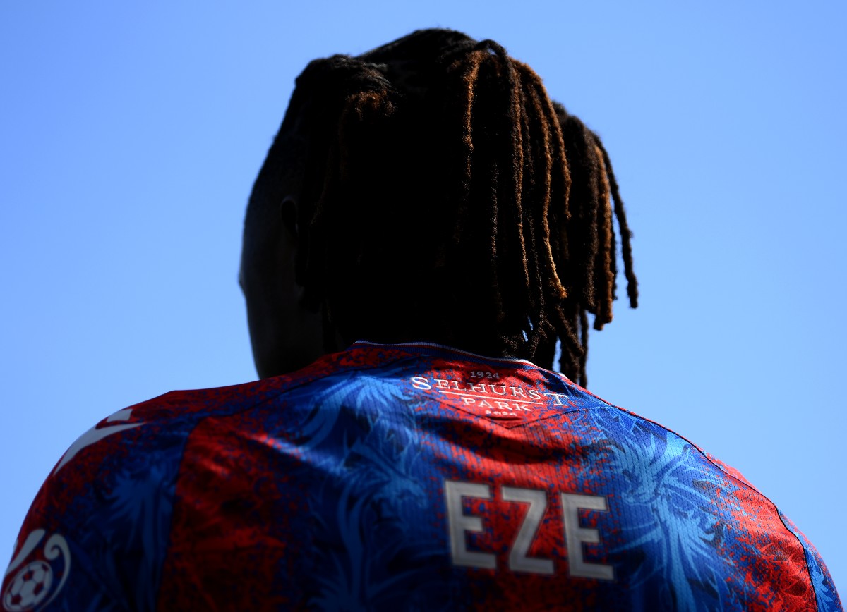Eberechi Eze with Crystal Palace last season