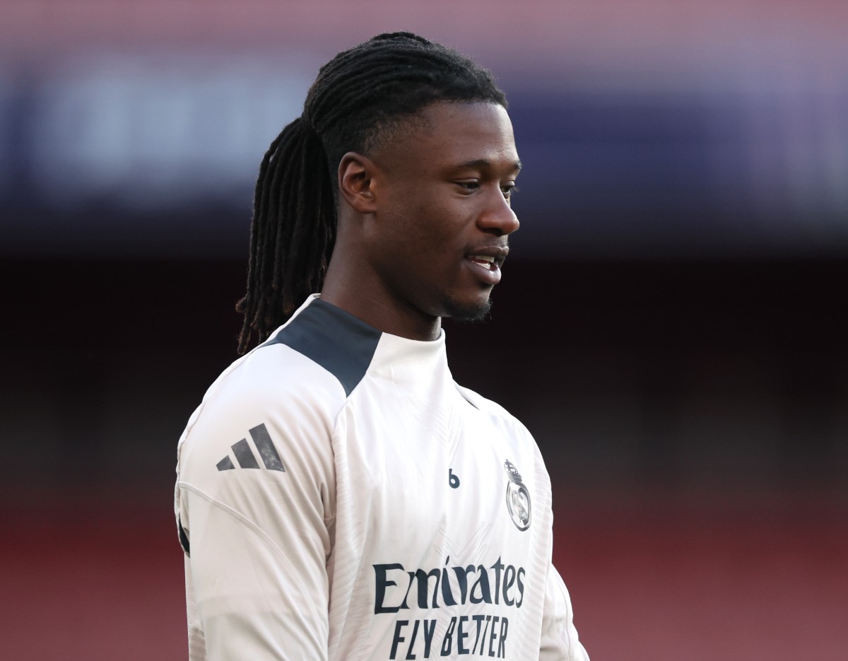Eduardo Kamava in Real Madrid training