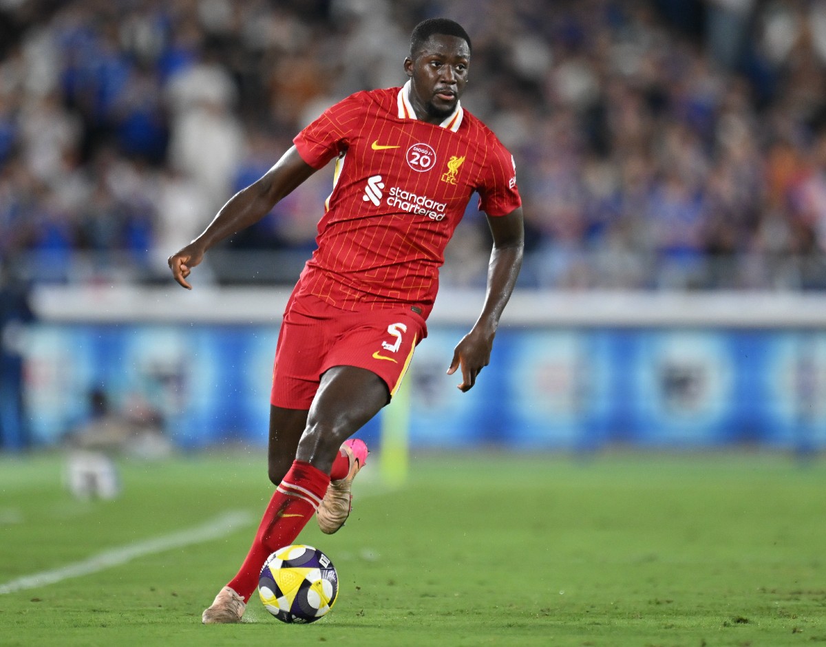 Ibrahima Konate in action for Liverpool in pre-season