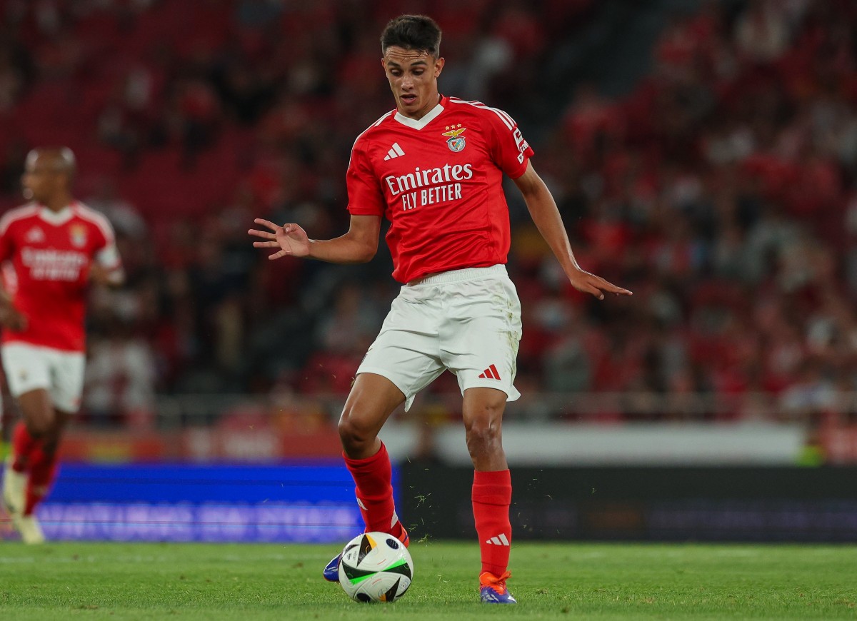 Joao Rego in action for Benfica