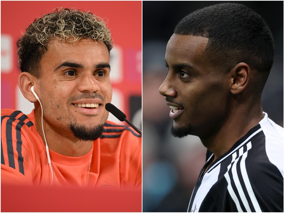 Luis Diaz and Alexander Isak