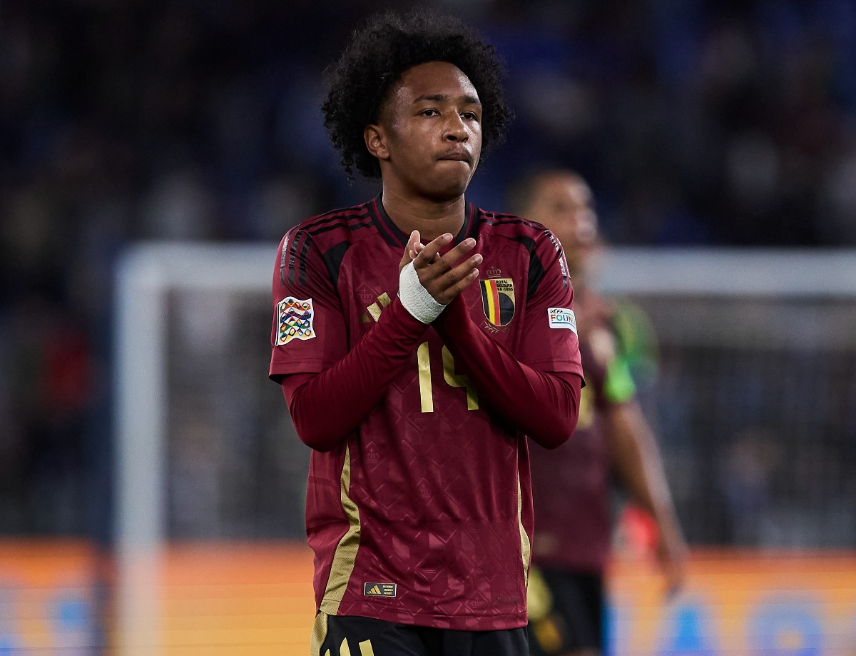 Malick Fofana with the Belgium national team