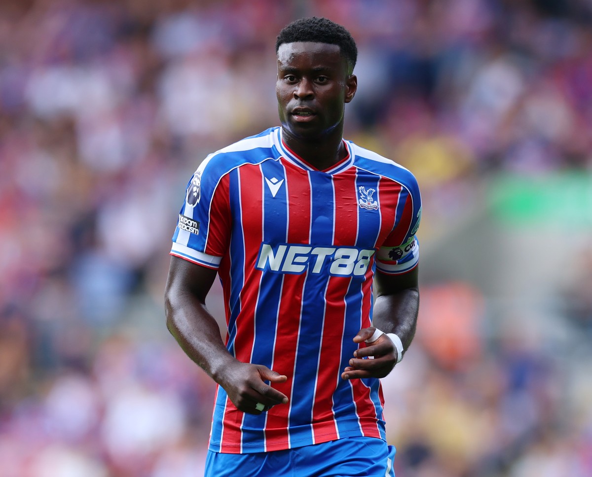 Marc Guehi in action for Crystal Palace FC