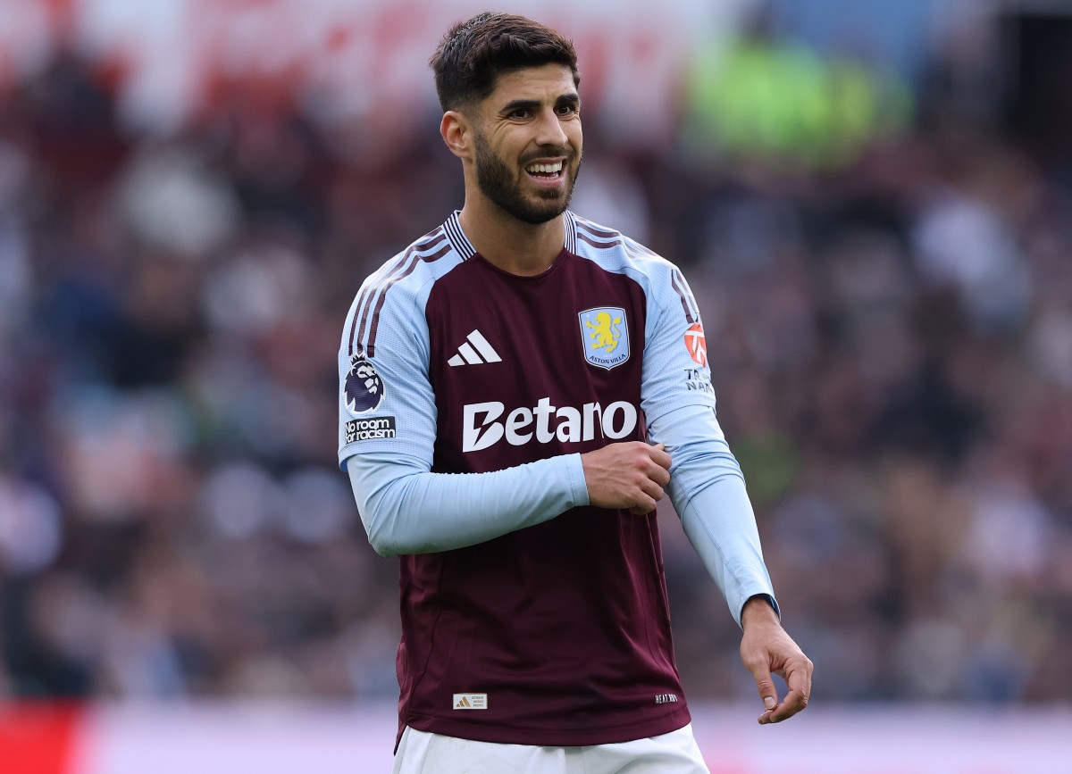 Marco Asensio during his time on loan at Aston Villa