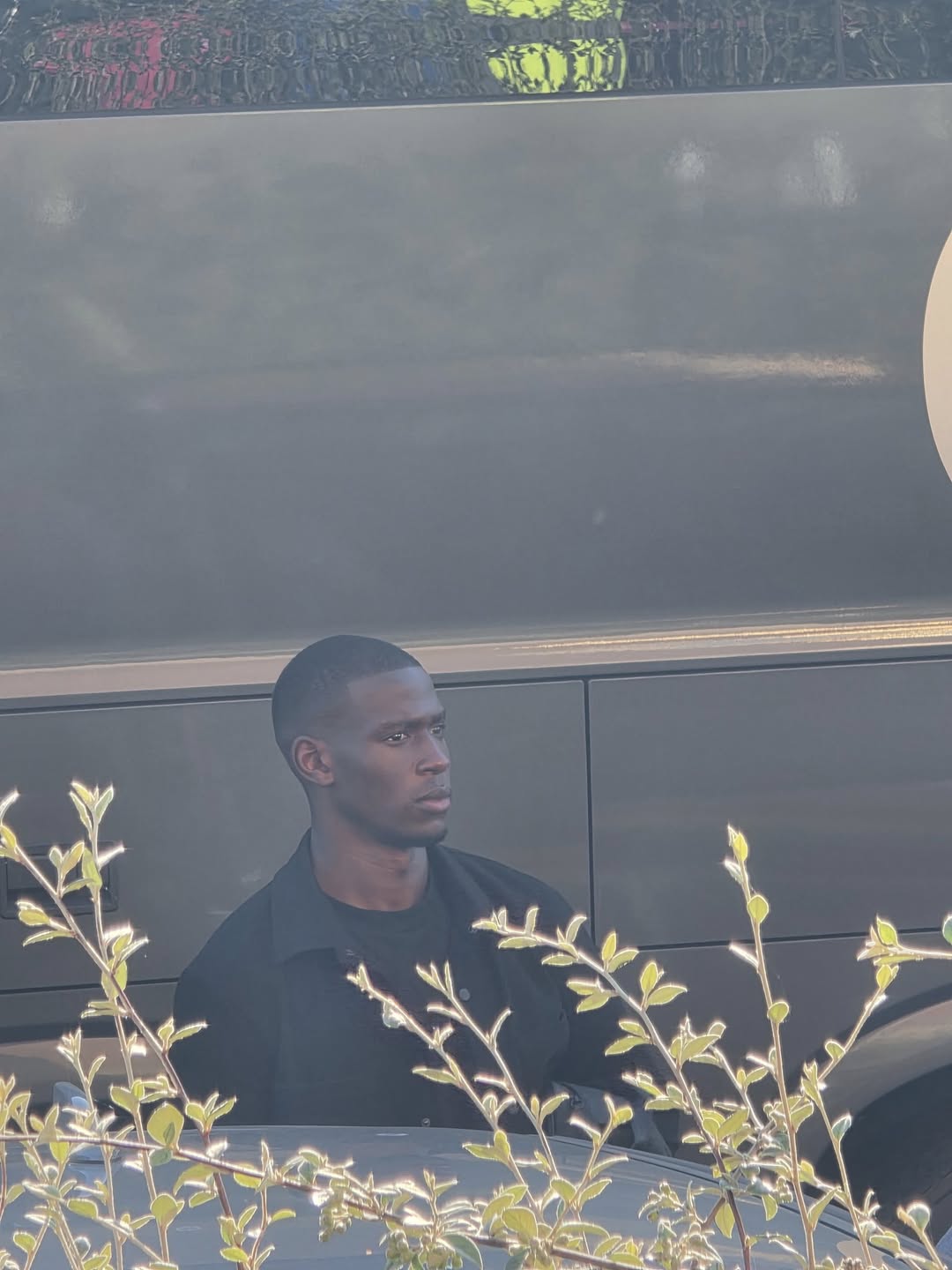 Nordi Mukiele watching Sunderland's win vs West Ham at the Stadium of Light