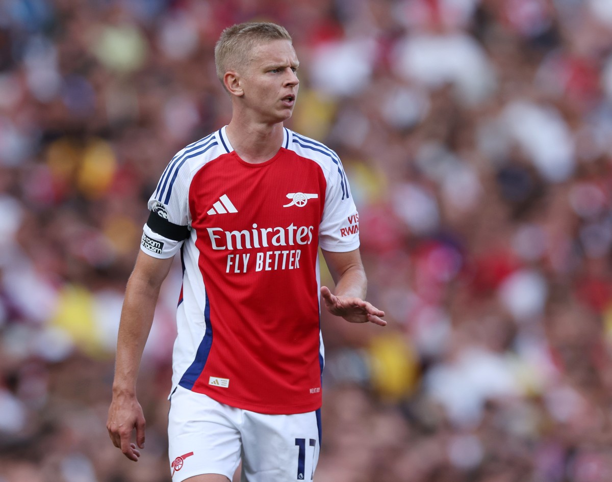 Oleksandr Zinchenko in Arsenal last season