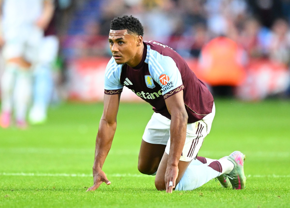 Ollie Watkins v akcii pre Aston Villa proti Rómom v predsezónnej priateľskej