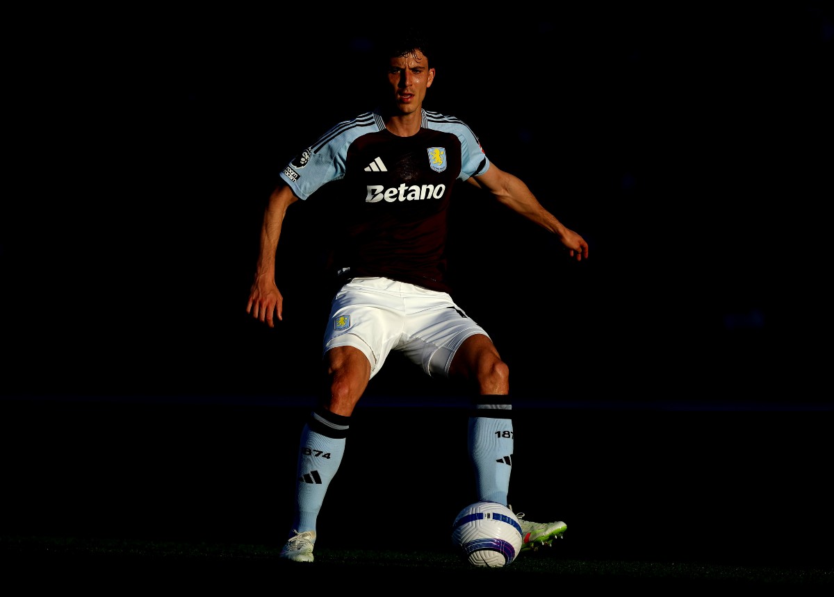 Pau Torres in action for Aston Villa