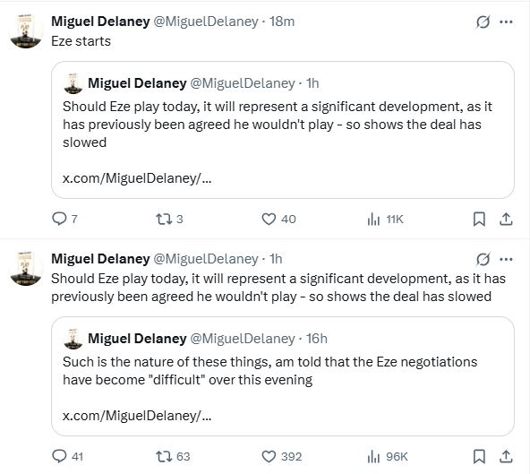 Miguel Delaney's posts about Eberechi Eze