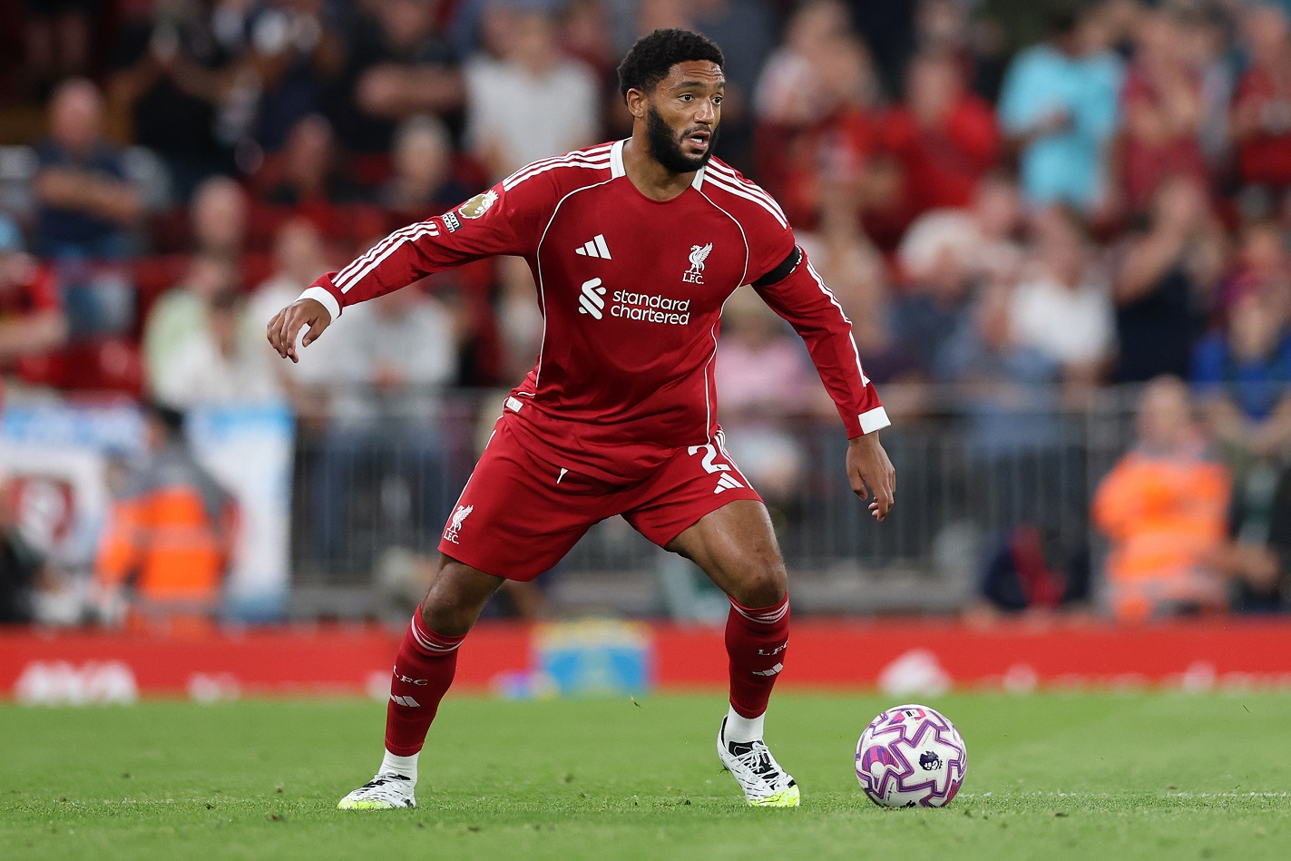 Joe Gomez of Liverpool during the Premier League match between Liverpool and Bournemouth