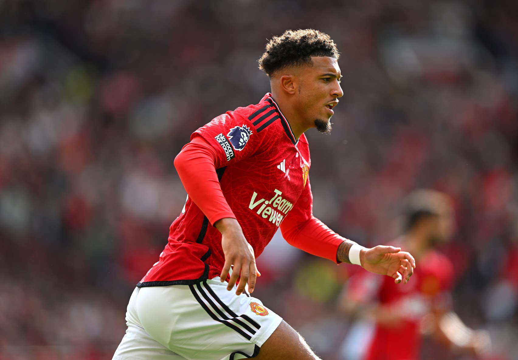 Jadon Sancho in action for Man United