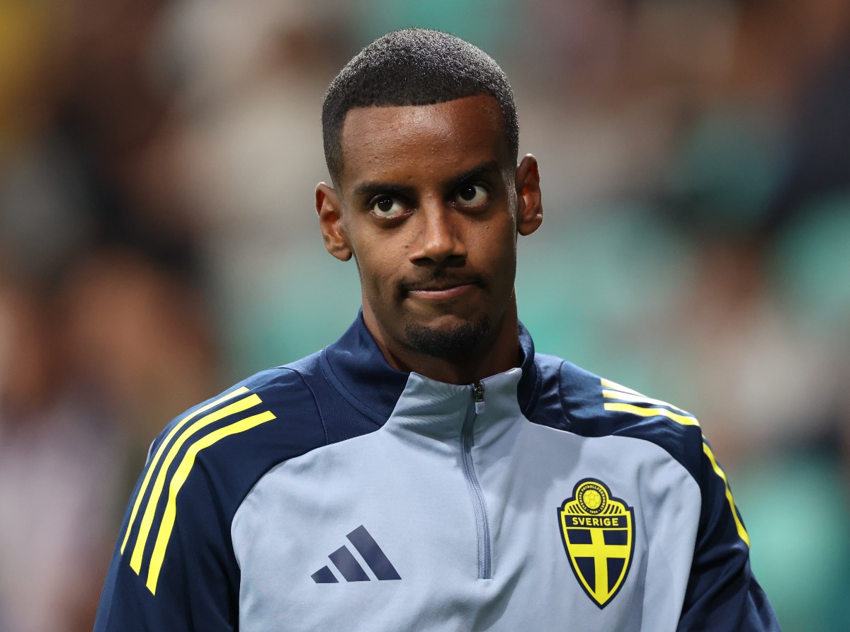 Alexander Isak with the Swedish national team