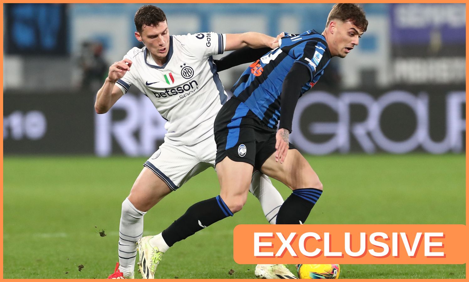 Benjamin Pavard in action for Inter against Atalanta