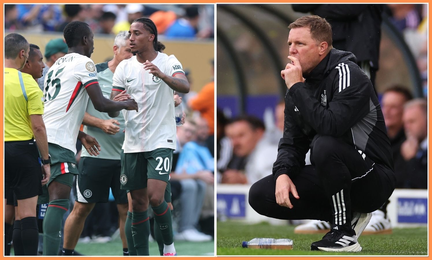 Nicolas Jackson and Eddie Howe