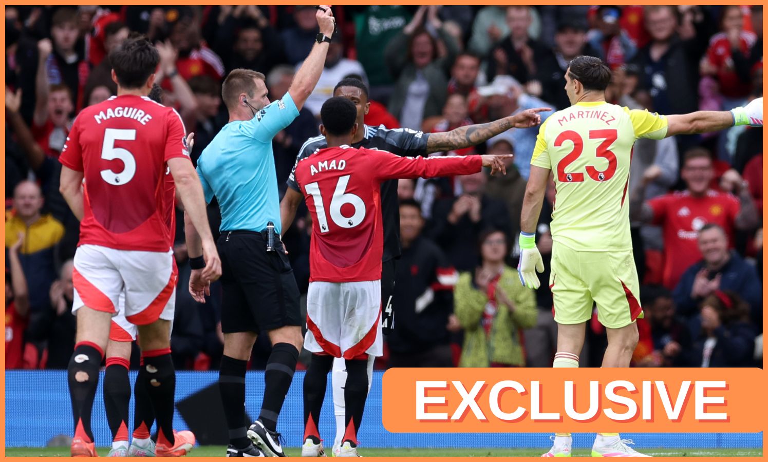 Emiliano Martinez in action against Manchester United last season