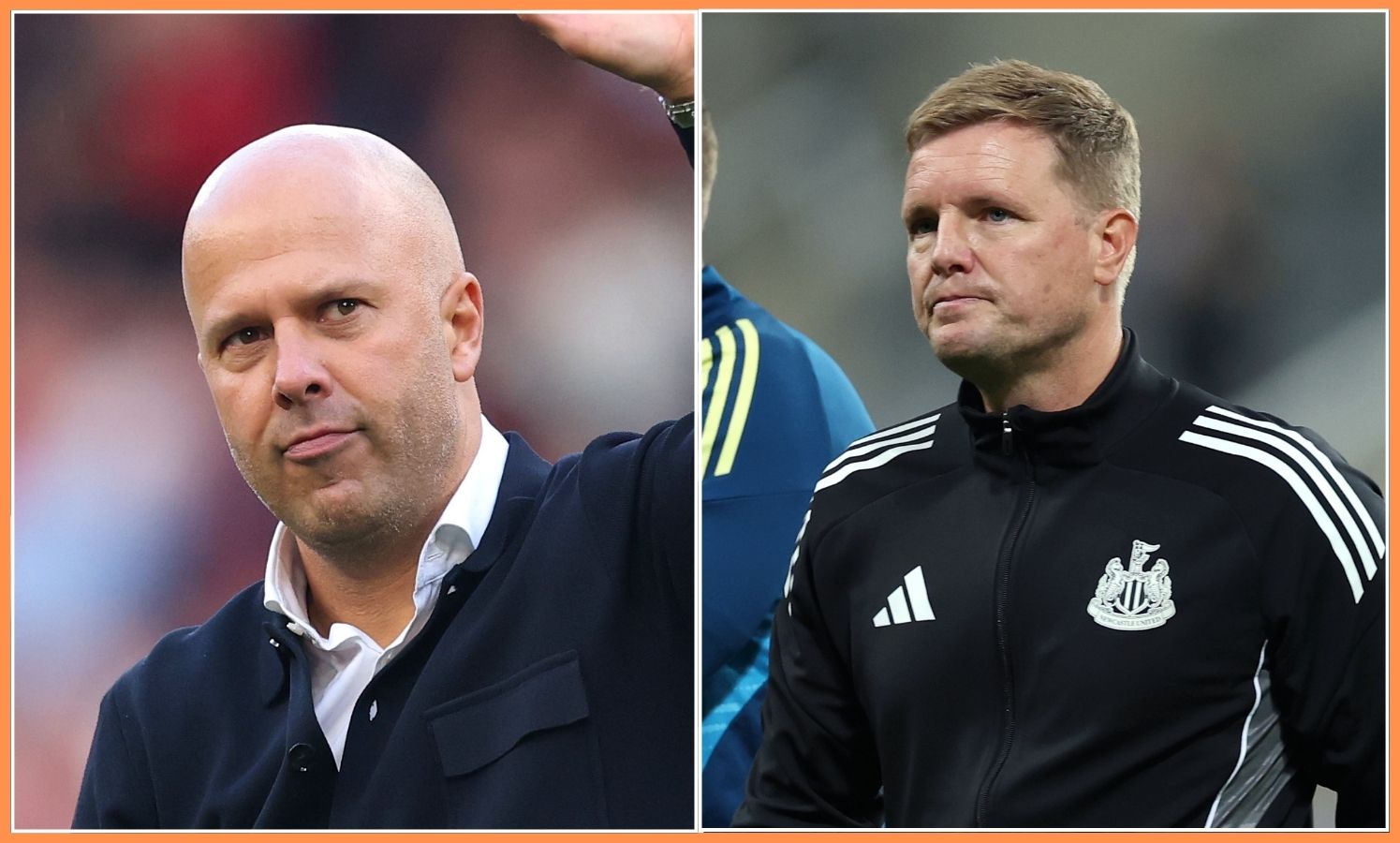 Arne Slot and Eddie Howe