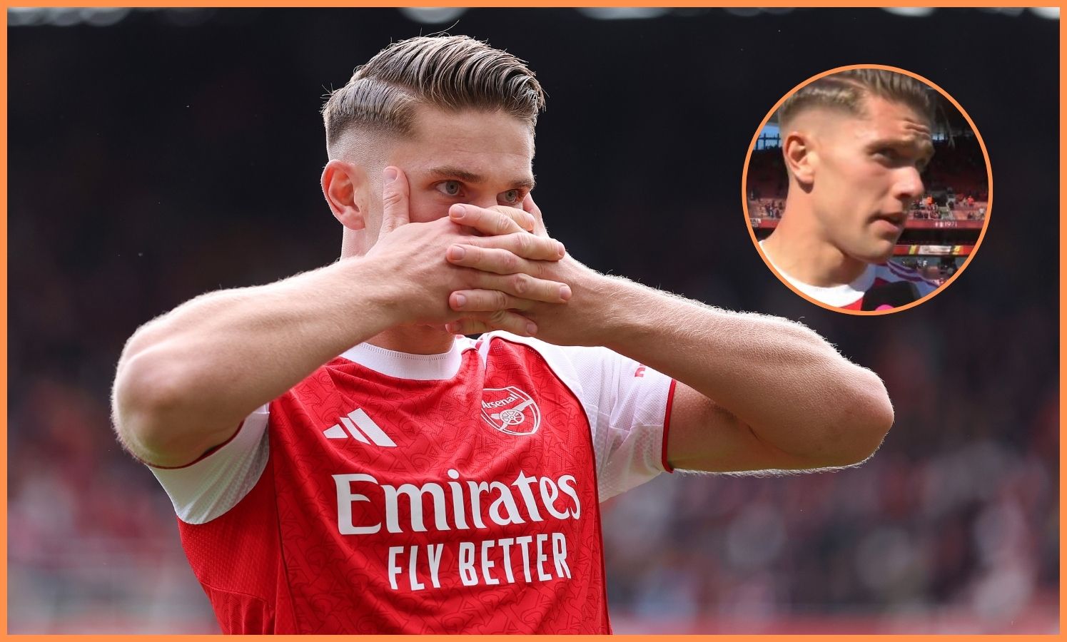 Viktor Gyokeres celebrates scoring for Arsenal against Nottingham Forest