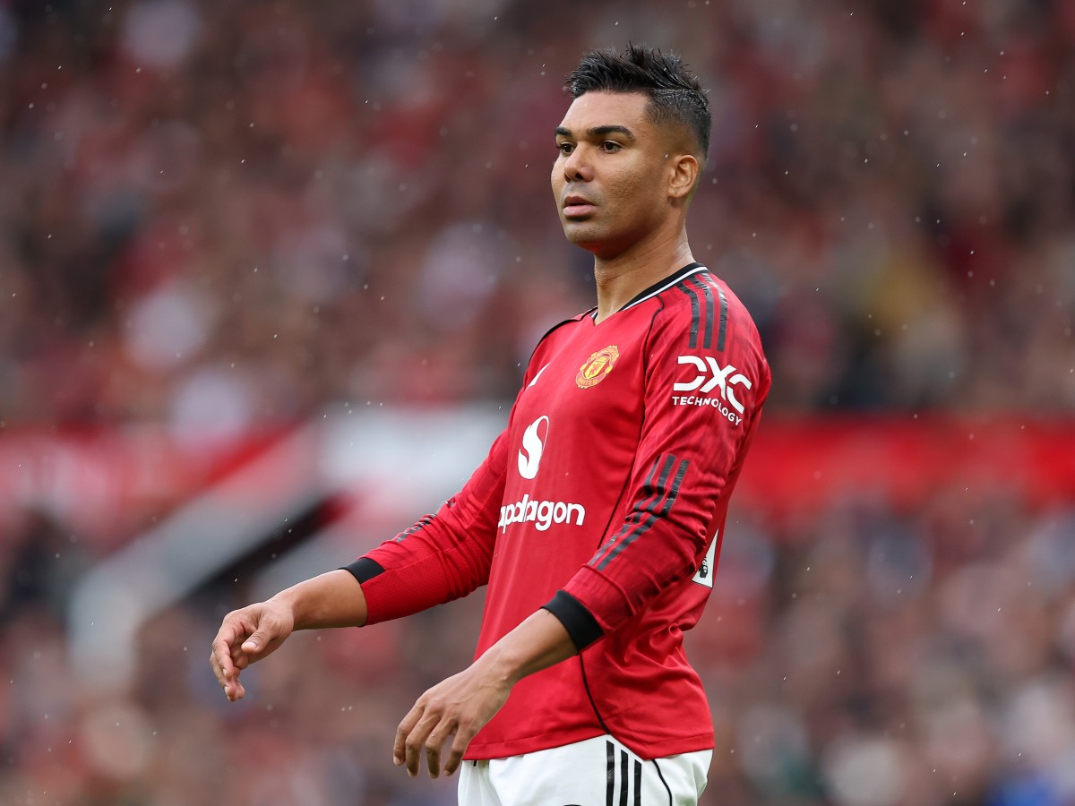 Casemiro in action for Man United vs Burnley