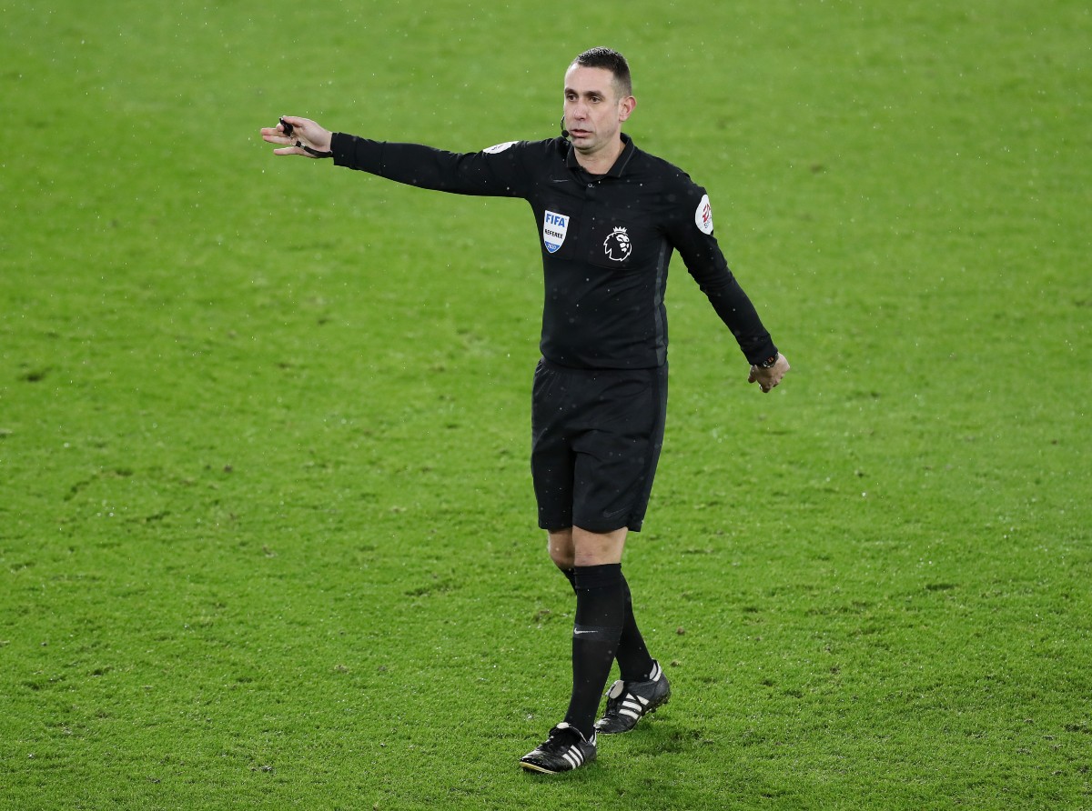 David Coote refereeing a game in 2020