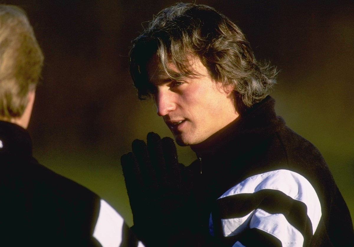 David Ginola training during his time at Newcastle United