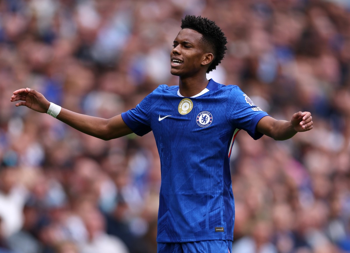 Estevao Willian at work for Chelsea