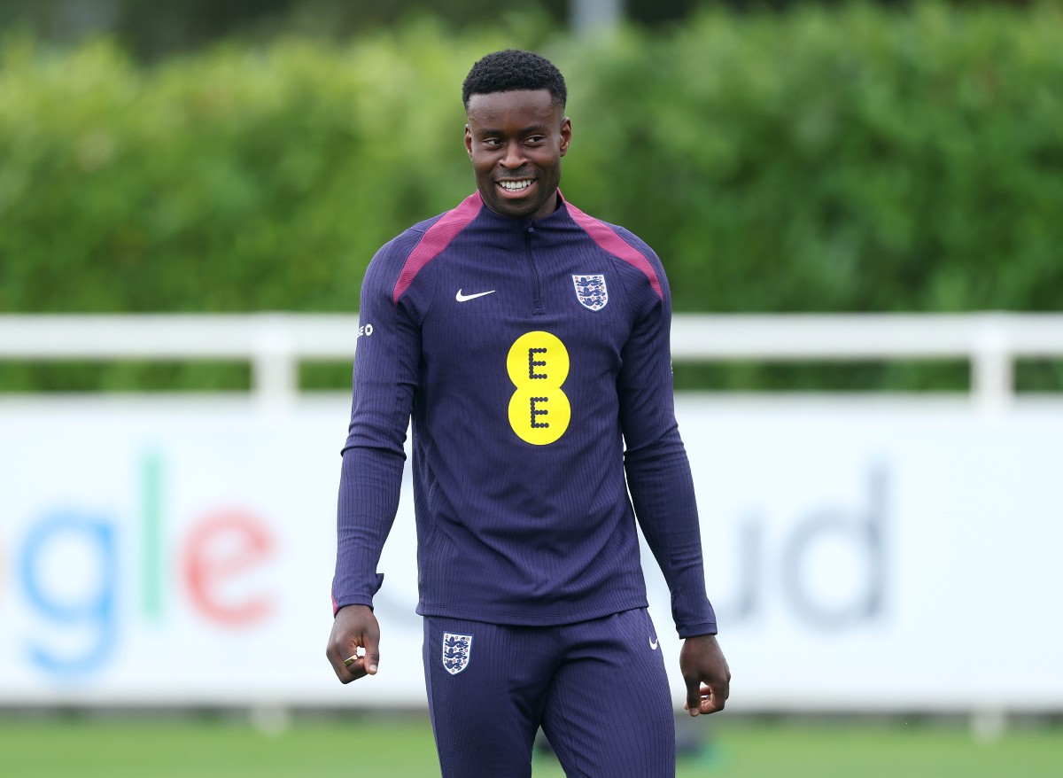 Marc Guehi in England training