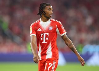Michael Olise in action for Bayern Munich