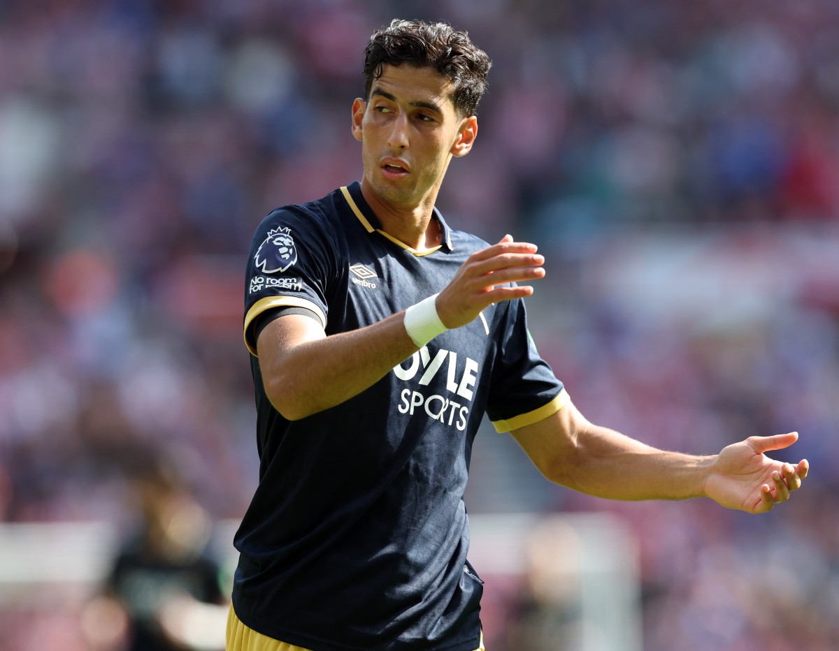 Nayef Aguerd in action for West Ham