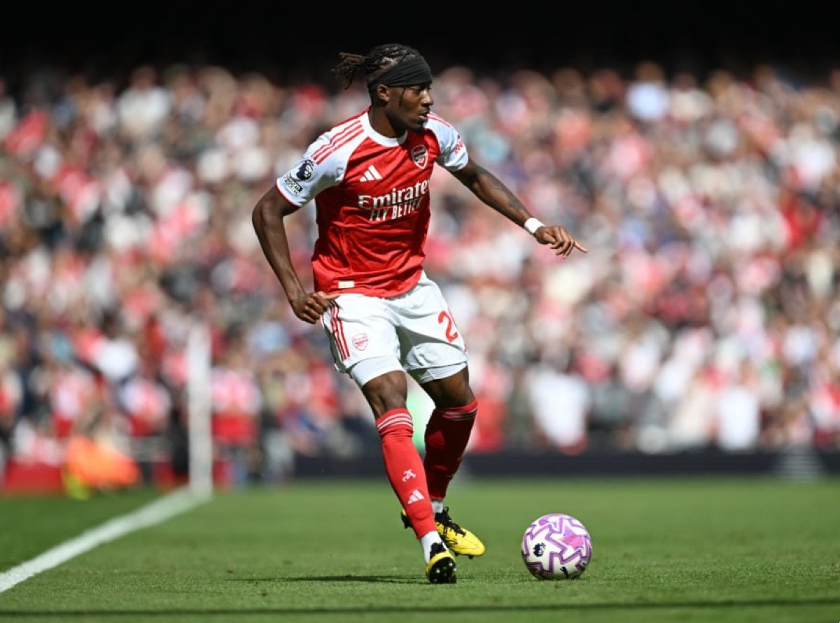 Noni Madueke in action for Arsenal