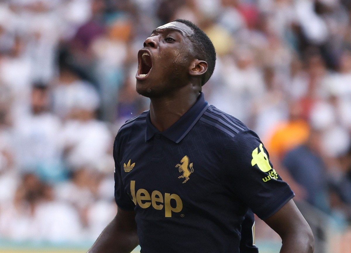 Randal Kolo Muani reacts during Juventus' Club World Cup match vs Real Madrid