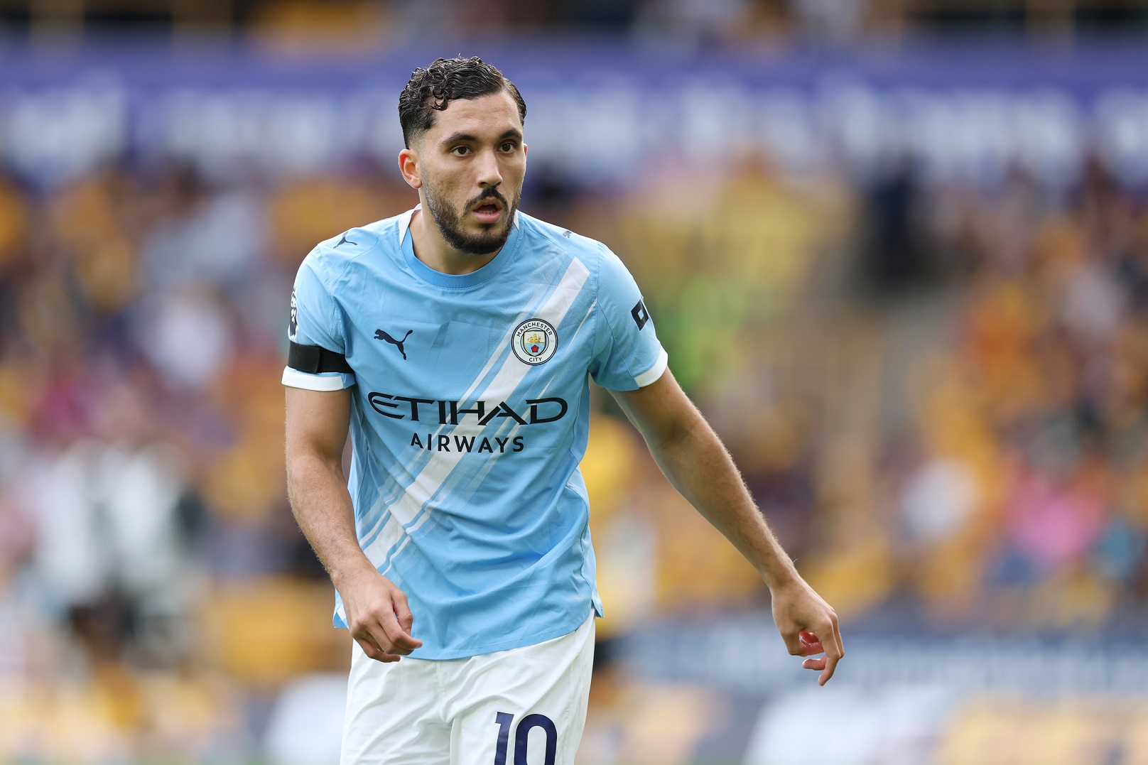 Rayan Cherki in action for Man City