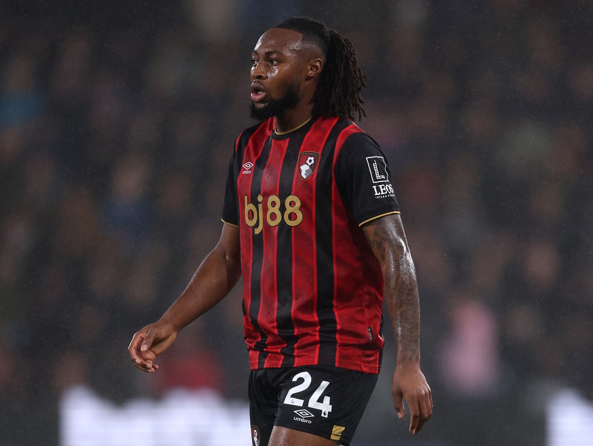 Antoine Semenyo v akcii pre Bournemouth proti Fulhamovi