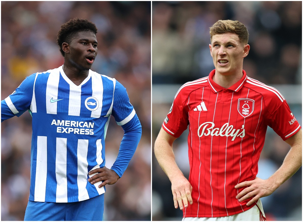 Carlos Baleba and Elliot Anderson